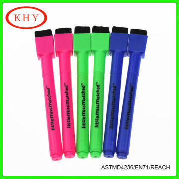 Whiteboard Marker Pen Set with Eraser and Magnet Sheet and Whiteboard